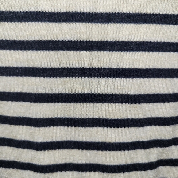 Max Studio Medium Stripe Shirt Womens Blue/cream - Picture 6 of 7